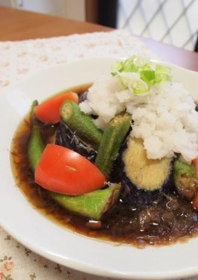 夏野菜の揚げびたし-レシピのメイン写真