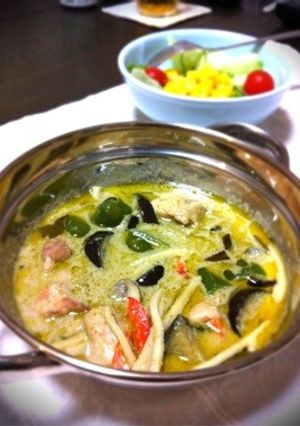 本格的だけど簡単グリーンカレー-レシピのメイン写真