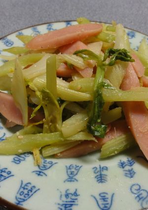 夏のお弁当に　魚肉×セロリ　お酢味噌炒め-レシピのメイン写真