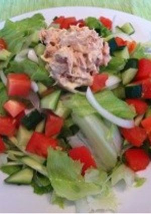 野菜たっぷりサラダうどん-レシピのメイン写真