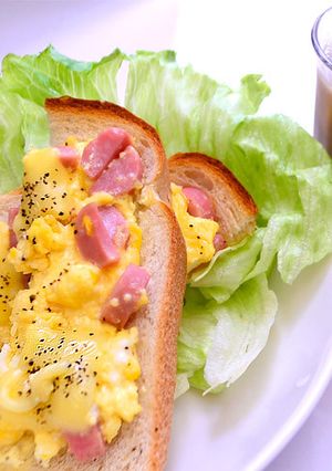 ふわとろスクランブルのチーズトースト-レシピのメイン写真