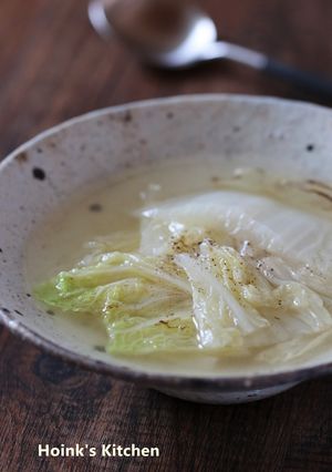 ∴　白菜だけのスープ　∴-レシピのメイン写真