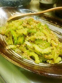 ゴーヤと挽肉でカレーマヨ炒め-レシピのメイン写真