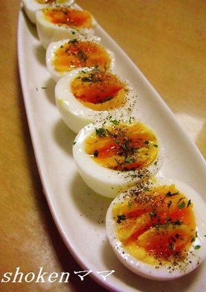 おつまみにいかが！イタリアンnaゆで玉子-レシピのメイン写真