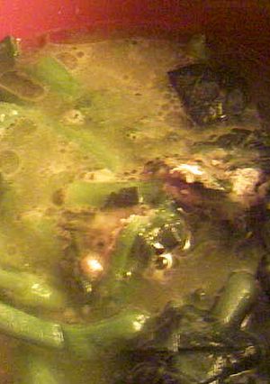 豚骨ラーメンスープの素で作る菜の花スープ-レシピのメイン写真