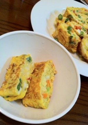 離乳食中〜後期☆はんぺん入り野菜卵焼き☆-レシピのメイン写真
