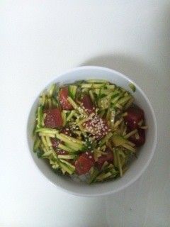 きゅうりポキ丼-レシピのメイン写真