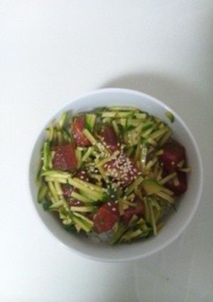 きゅうりﾎﾟｷ丼-レシピのメイン写真