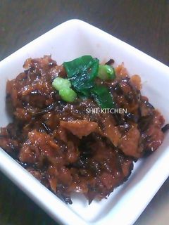 レンジで梅と昆布の佃煮でご飯のおとも☆-レシピのメイン写真