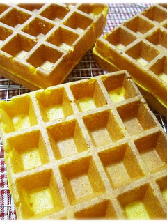 ふんわりとろけるにんじんワッフル-レシピのメイン写真
