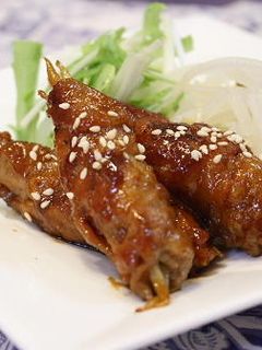 ごぼうとキムチの豚肉巻き-レシピのメイン写真