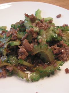 ゴーヤとひき肉のオイスター炒め-レシピのメイン写真