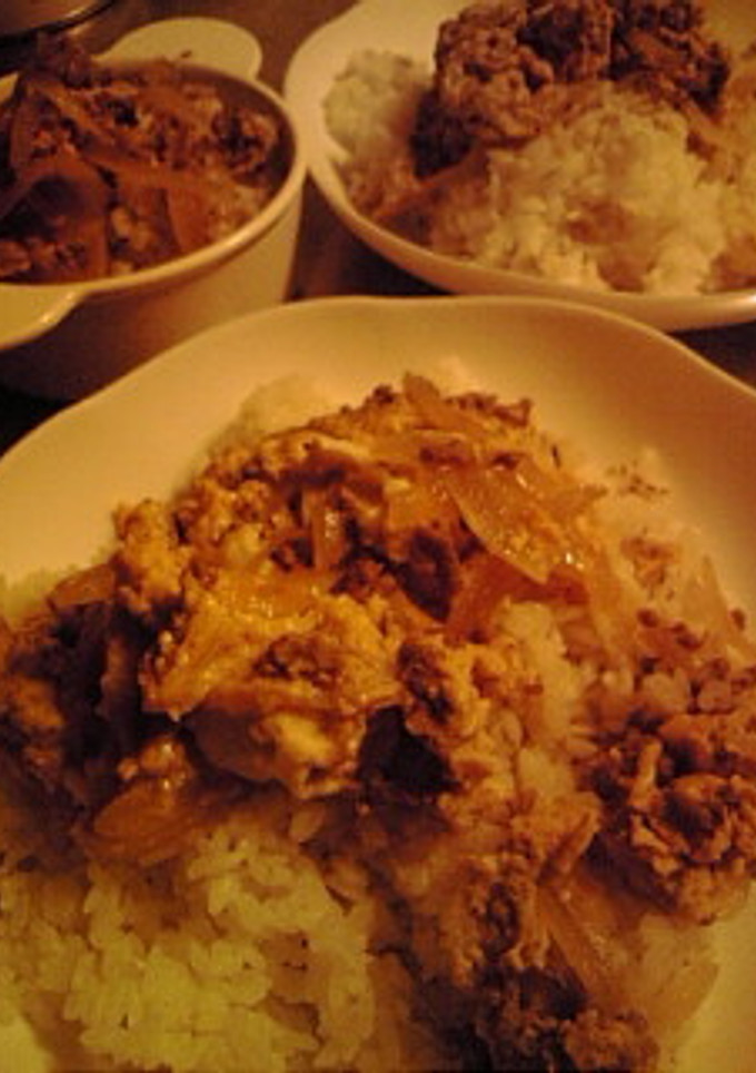 煮物の残り汁で経済的★そぼろ丼-レシピのメイン写真