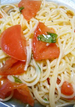 トマトとバジルの冷たいパスタ☆-レシピのメイン写真