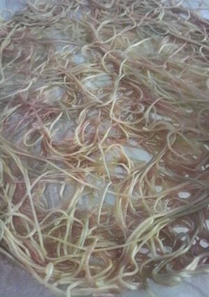 楽楽.電子ﾚﾝｼﾞde!そうめんせんべい-レシピのメイン写真