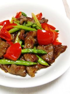 ✿牛肉とアスパラのオイスターソース炒め✿-レシピのメイン写真