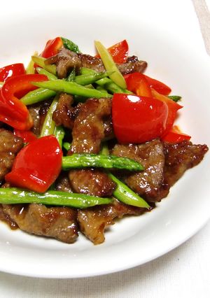 ✿牛肉とアスパラのオイスターソース炒め✿-レシピのメイン写真