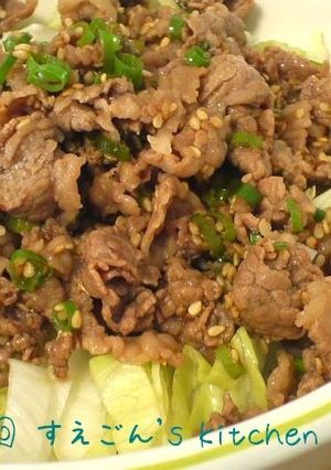 簡単☆さっぱりポン酢ｄｅ牛丼-レシピのメイン写真