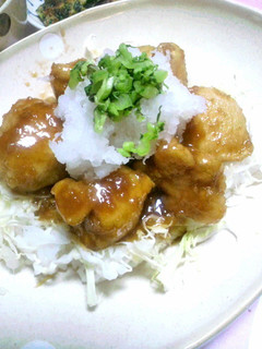 夏に☆鶏むね肉のやわらかおろしポン酢丼-レシピのメイン写真