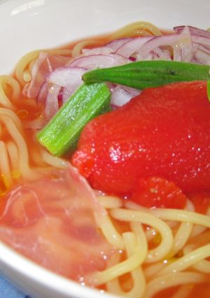 トマトの簡単冷やしラーメン-レシピのメイン写真