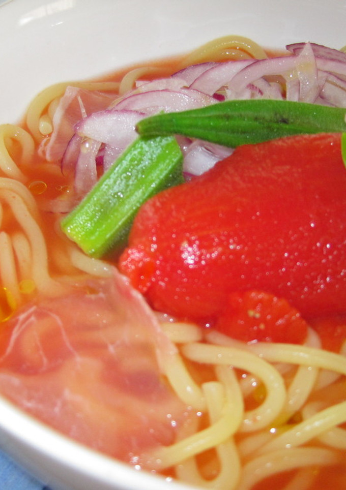 トマトの簡単冷やしラーメン-レシピのメイン写真