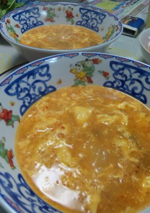 余ったキムチで簡単チゲ風スープ☆クッパも-レシピのメイン写真