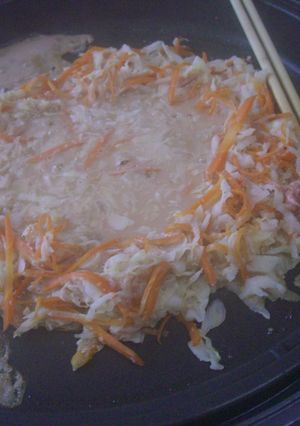 余り野菜でもんじゃ焼き-レシピのメイン写真