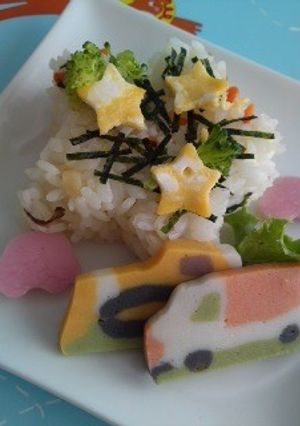 かまぼこトミカお子様ランチ-レシピのメイン写真