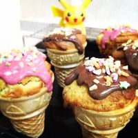 No73. ２種☆アイスクリーム☆カップケーキ☆ 基本からアレンジまで！思わずつくりたくなる「アイスクリーム カップ