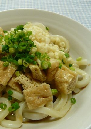 ぶっかけ♪冷やしむじな（？）うどん-レシピのメイン写真