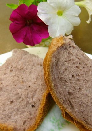 ＨＢで♪ブルーベリーのミルク食パン。-レシピのメイン写真