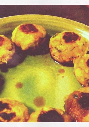 しいたけのカボチャ詰め焼き-レシピのメイン写真