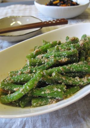 中まで味が染みてる！いんげんの胡麻和え-レシピのメイン写真