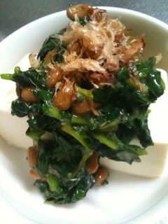 納豆とモロヘイヤの冷奴-レシピのメイン写真