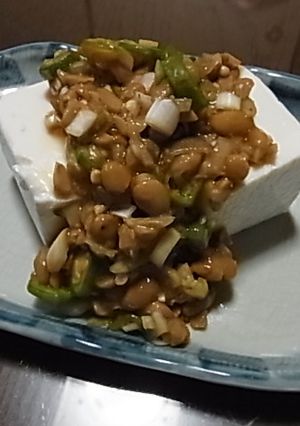 冷奴!薬味納豆(ごま風味)かけ-レシピのメイン写真