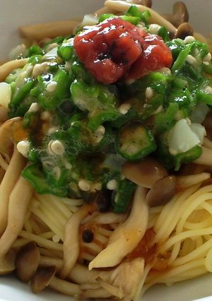 いかオクラとしめじの“和風”冷製パスタ-レシピのメイン写真