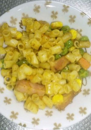 マカロニのカレー炒め-レシピのメイン写真