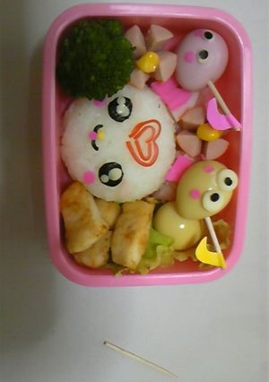 キャラ弁 ハミィ＆音符-レシピのメイン写真