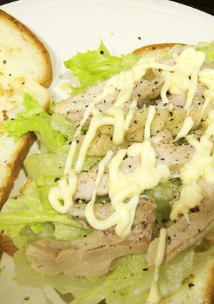 絶品チキンサンド～鶏の酒蒸しリサイクル-レシピのメイン写真