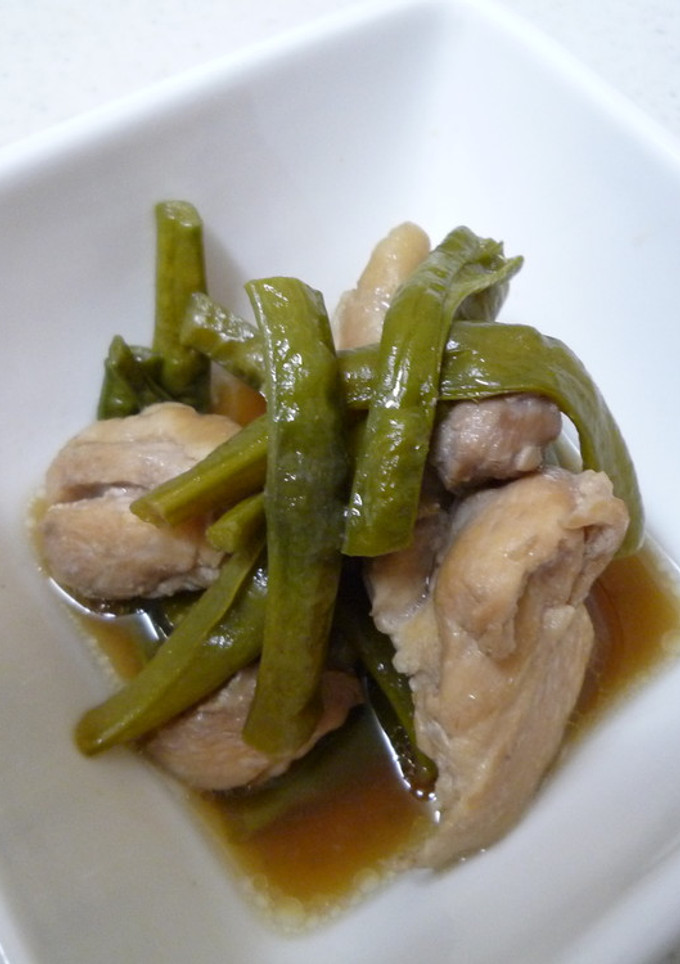 鶏肉といんげんの煮もの-レシピのメイン写真