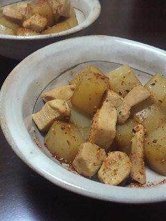 こんにゃくと鶏肉の醤油炒め-レシピのメイン写真
