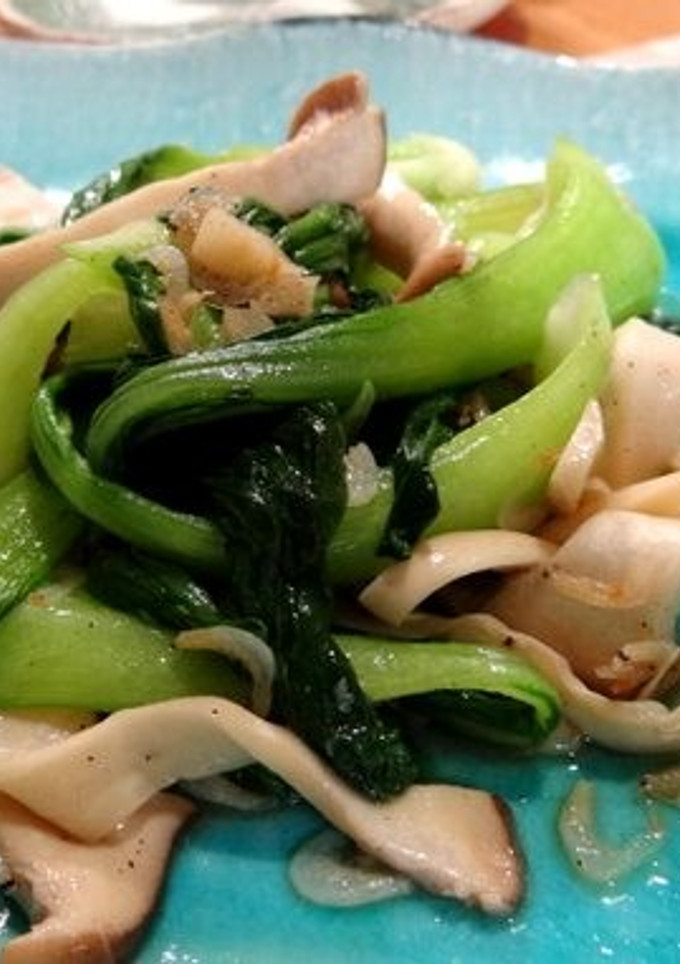 超簡単♪青梗菜とエリンギのさっと炒め-レシピのメイン写真