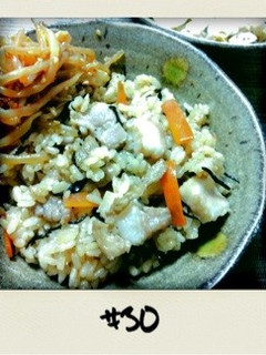 ひじき煮でジューシー(沖縄炊き込みご飯)-レシピのメイン写真