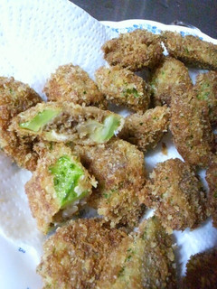 ゴーヤの肉詰め(^^♪フライ揚げ・便利法-レシピのメイン写真