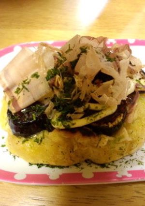 お好み焼きナスのせ-レシピのメイン写真