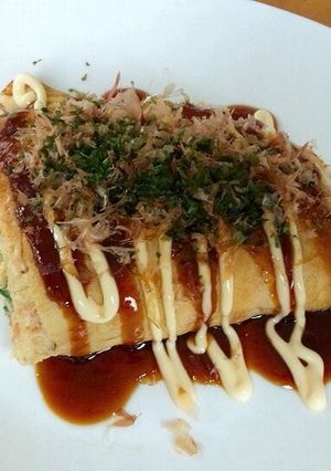 男のフカフカオムレット風お好み焼き-レシピのメイン写真