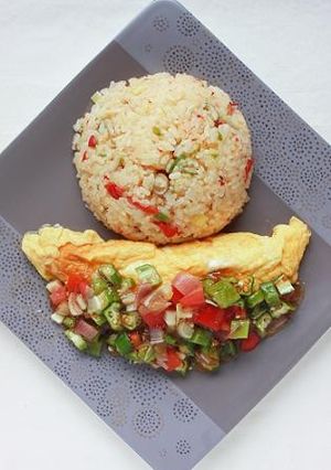 和風オムレツ 夏野菜のジュレソース。-レシピのメイン写真