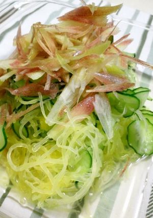 そうめん瓜のしゃきしゃき酢の物-レシピのメイン写真