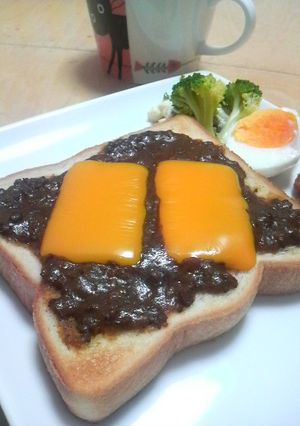 カレーチーズトースト-レシピのメイン写真