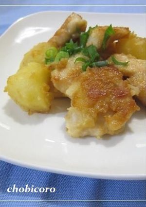 鶏むね肉のみそマヨ焼き　じゃがいも入り♪-レシピのメイン写真